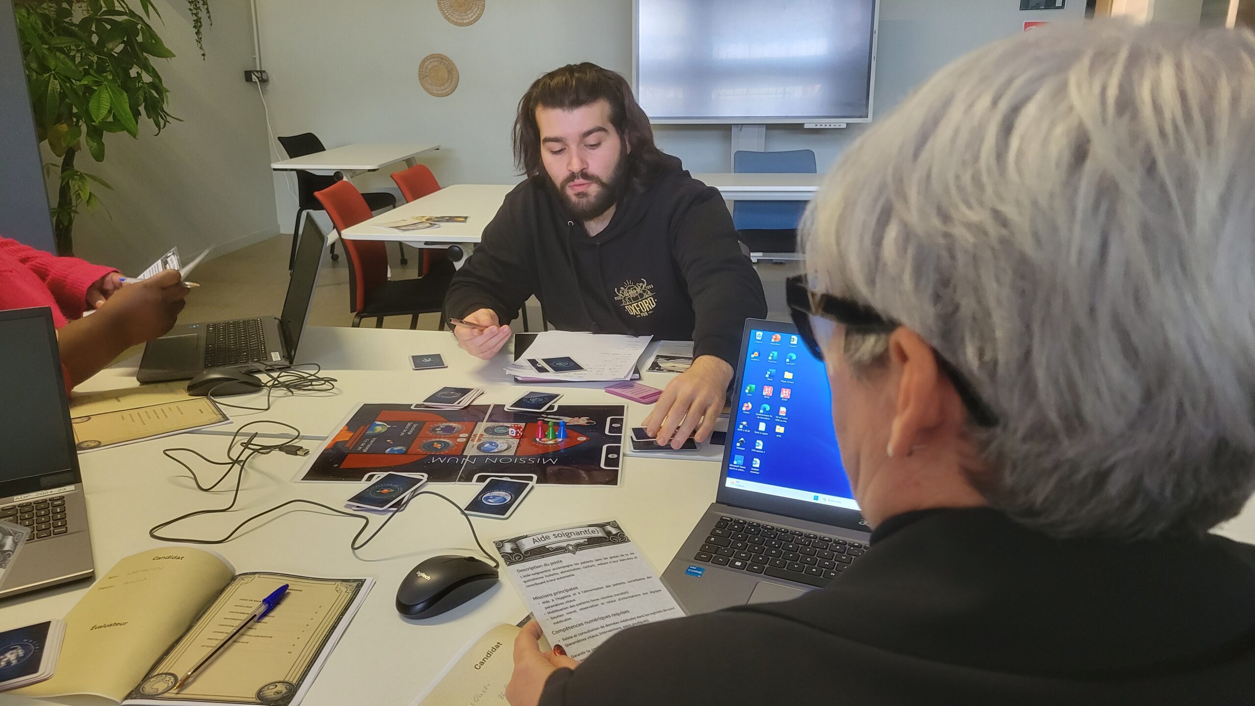 Animation de formation pour adultes autour d