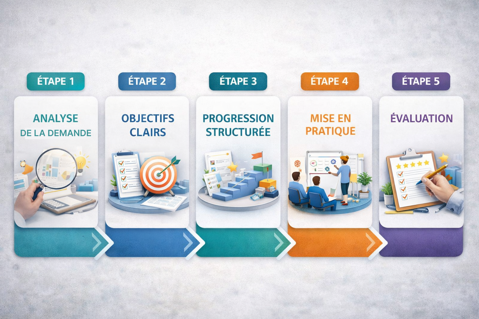 Formation structurée avec animation pédagogique en groupe